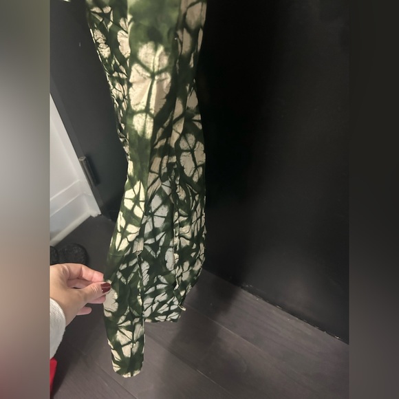 Zara Green Patterned Dress - Picture 6 of 7